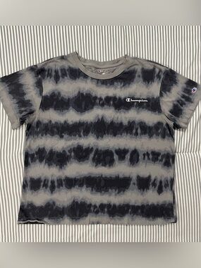 Champion Blue Tie-Dye Short Sleeve Tee